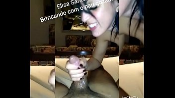 Elisa sanxes gozando na ligua