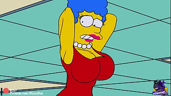 Marge Simpson de roupas de couro
